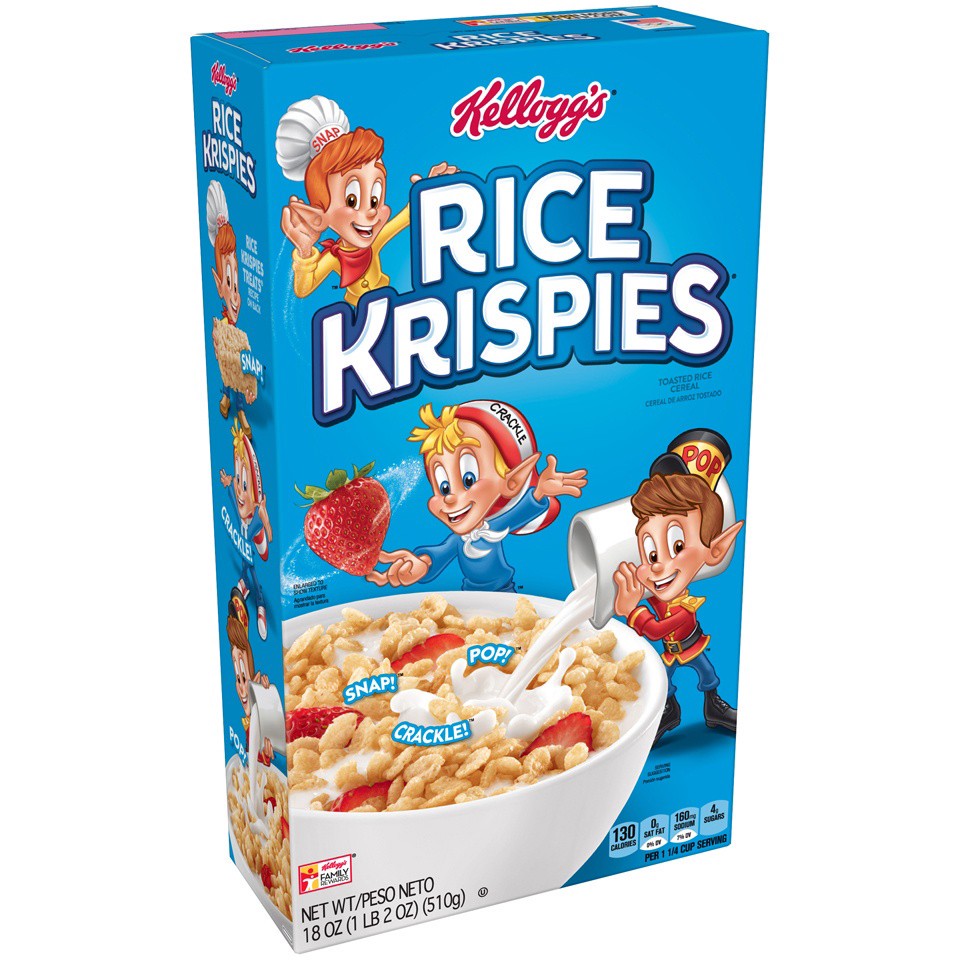 slide 6 of 7, Rice Krispies Cereal - Kellogg's, 18 oz