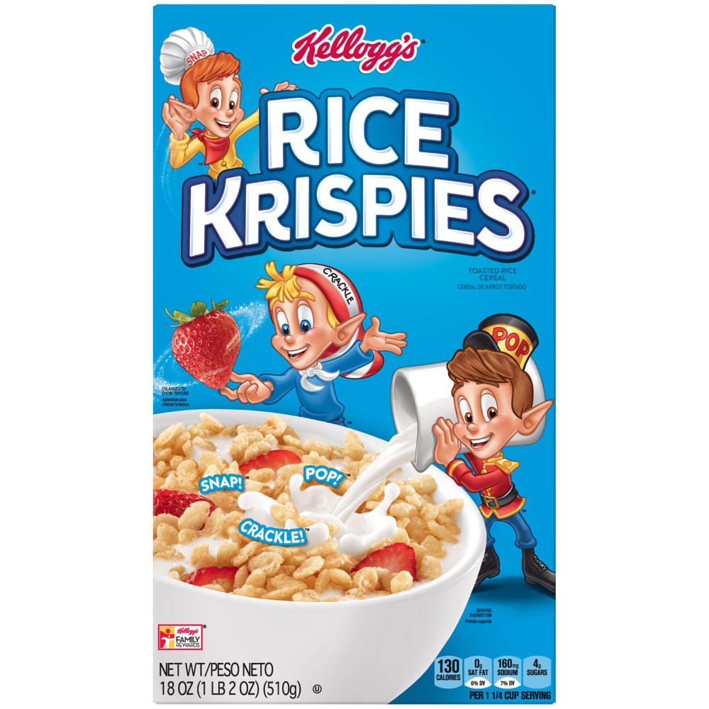 slide 1 of 7, Rice Krispies Cereal - Kellogg's, 18 oz