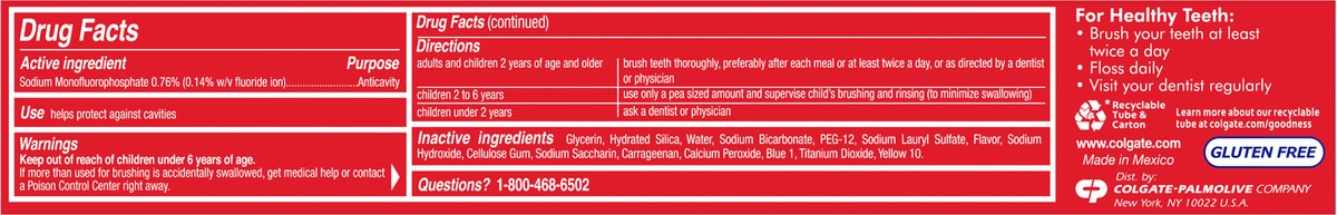 slide 4 of 8, Colgate Baking Soda and Peroxide Whitening Toothpaste, Frosty Mint - 6 ounce (6 Pack), 6 oz