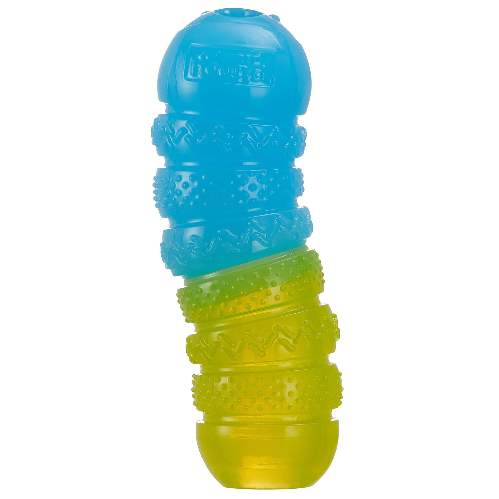 slide 1 of 1, Outward Hound Gummiez Worm Stuffer Game, Cherry Scent, Multicolored 2-in-1 Dental Dog Chew Toy and Dog Treat, Medium, MED