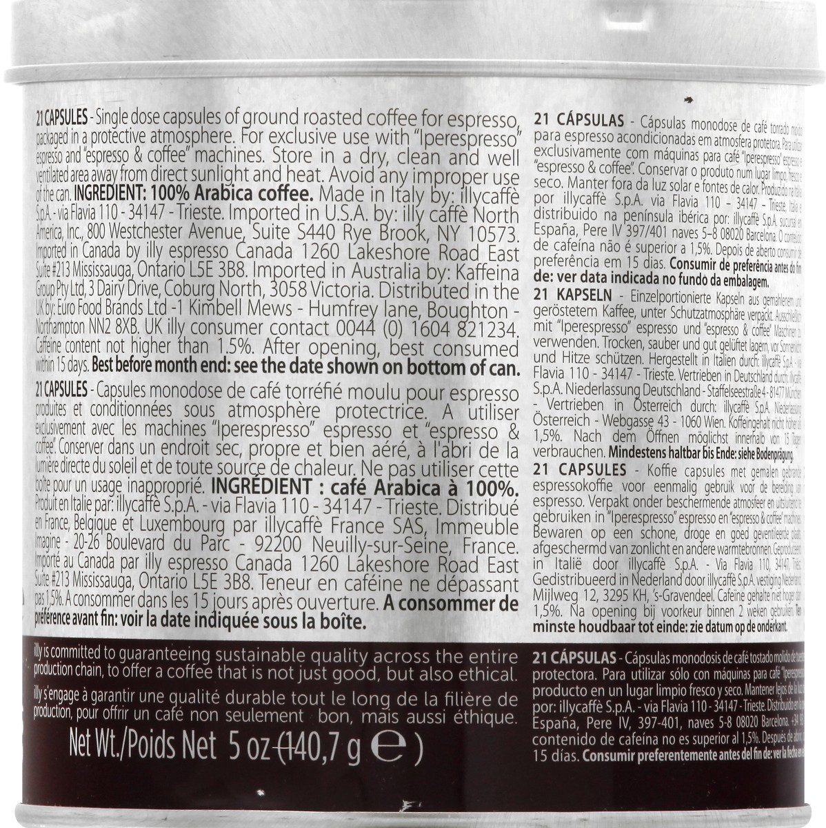 slide 11 of 12, illy Bold Roast Espresso Capsules illy Blend Coffee - 21 ct, 21 ct