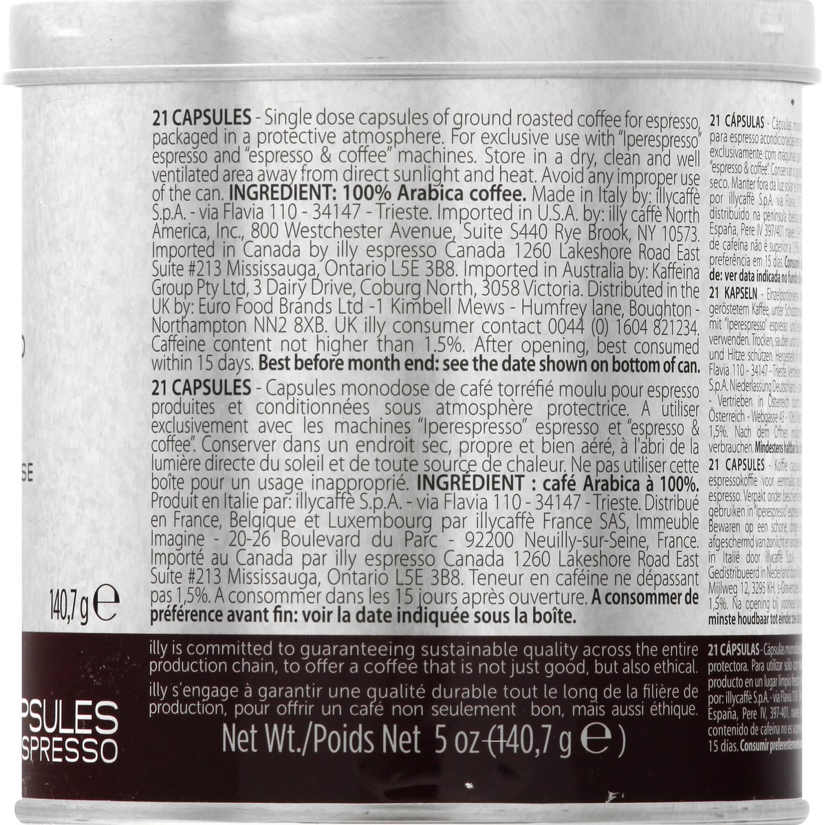 slide 9 of 12, illy Bold Roast Espresso Capsules illy Blend Coffee - 21 ct, 21 ct