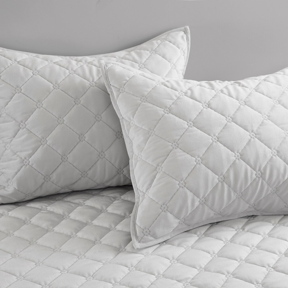 slide 1 of 3, Modavari Sham King - Grey, King Size