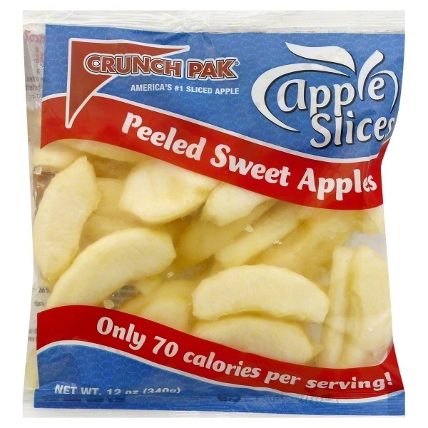 slide 1 of 5, Crunch Pak Crunchpak Peeled Sweet Apple Slices, 12 oz