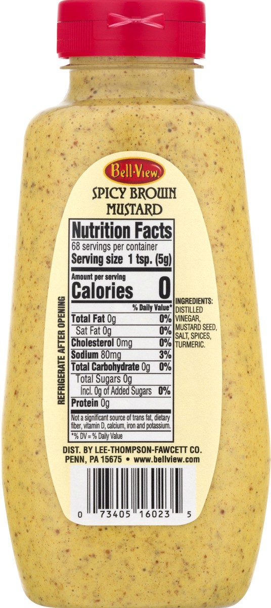 slide 9 of 13, Bell-View Squeezable Spicy Brown Mustard 12 oz, 12 oz