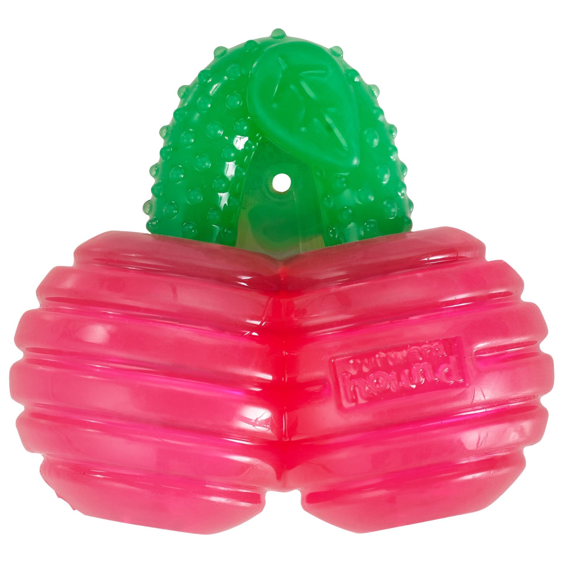 slide 1 of 1, Outward Hound Gummiez Cherries 2-in-1 Dental Dog Chew Toy and Dog Treat Stuffer Game Cherry Scent for Dogs, Small, SM