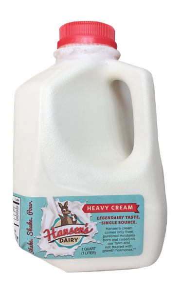 slide 1 of 1, Hansen's Dairy Heavy Cream, 1 qt