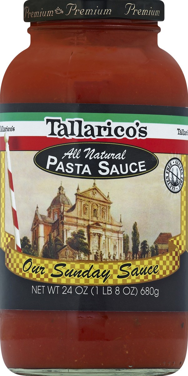 slide 2 of 2, Tallarico Pasta Sauce, All Natural, Our Sunday Sauce, 24 oz