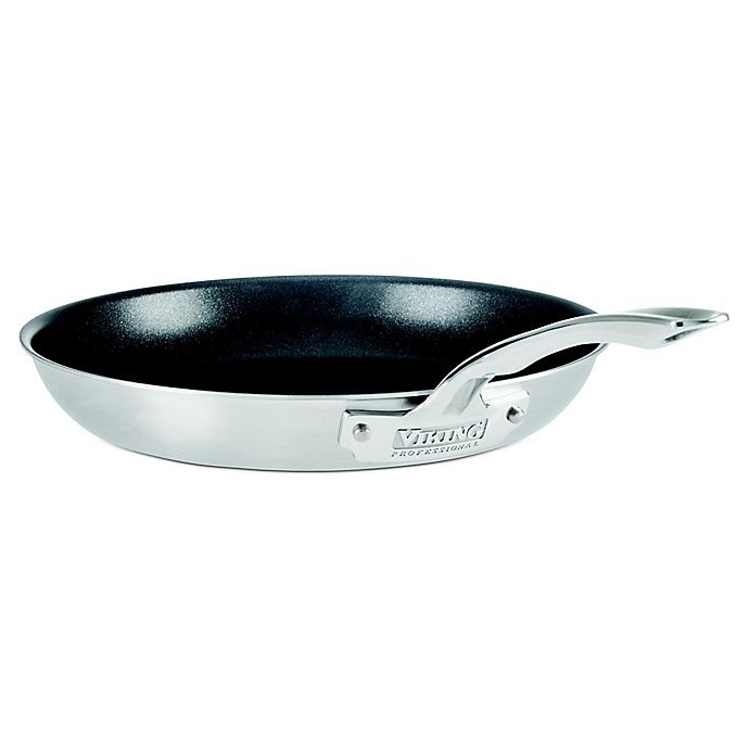 slide 1 of 1, Viking Professional Nonstick 5-Ply Stainless Steel Fry Pan, 12 in