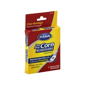 slide 1 of 1, Dr. Scholl's One Step Corn Remover Medicated Bandages, 6ct, 6 ct