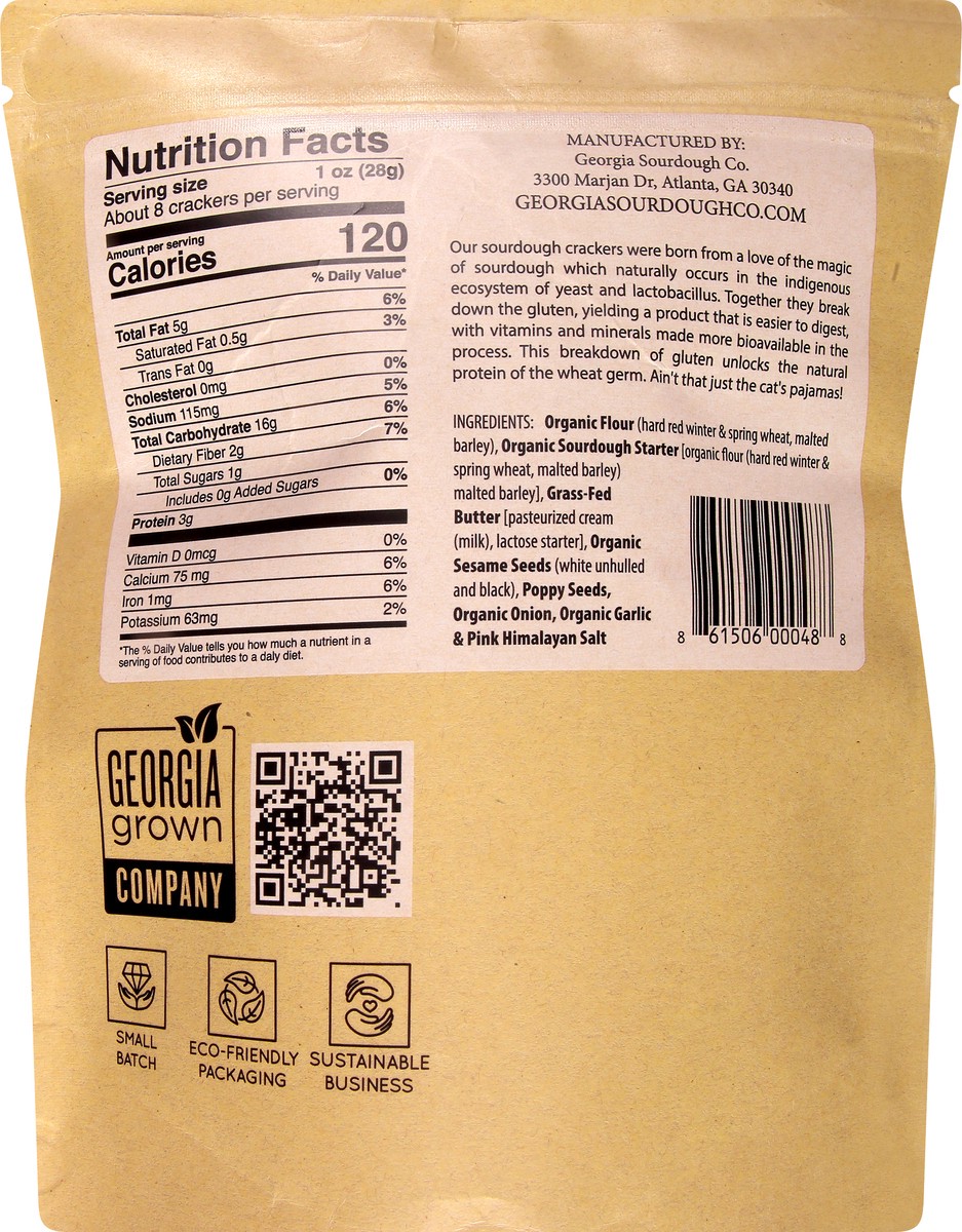 slide 11 of 11, Georgia Sourdough Co. Crackers,