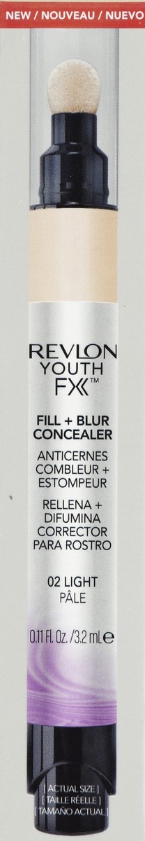 slide 4 of 4, Revlon Youth FX Fill + Blur Concealer - 02 Light, 0.11 fl oz