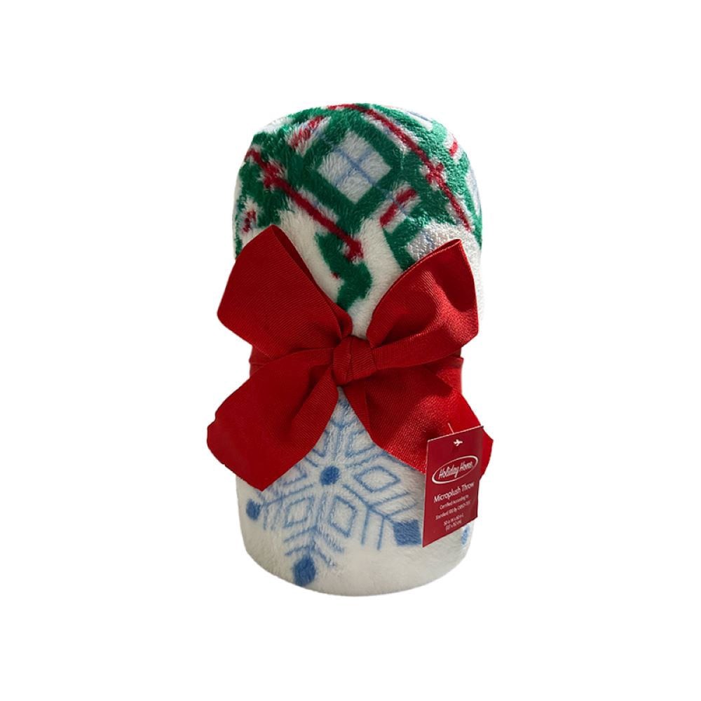 slide 2 of 2, Holiday Home® Microplush Throw - Christmasaurus, 50 in x 60 in