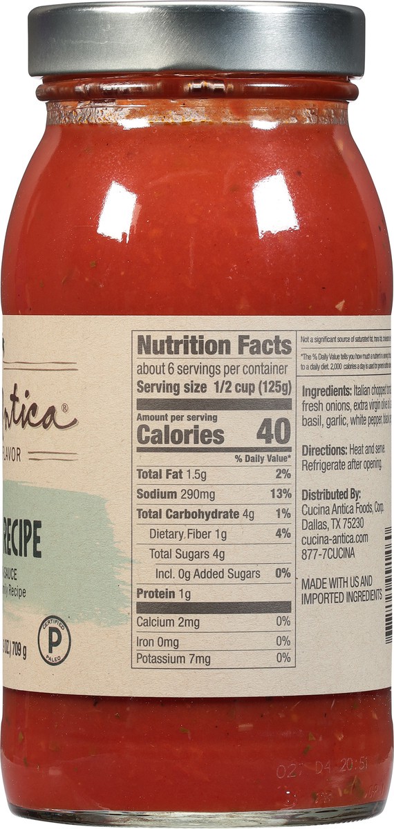 slide 6 of 9, Cucina Antica Nonna's Recipe Sauce 25 oz, 25 oz