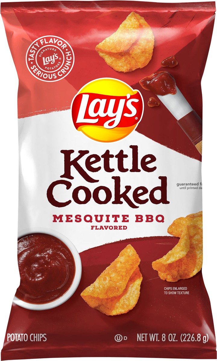 slide 3 of 3, Lay's Kettle Cooked Potato Chips Mesquite BBQ Flavored 8 Oz, 8 oz