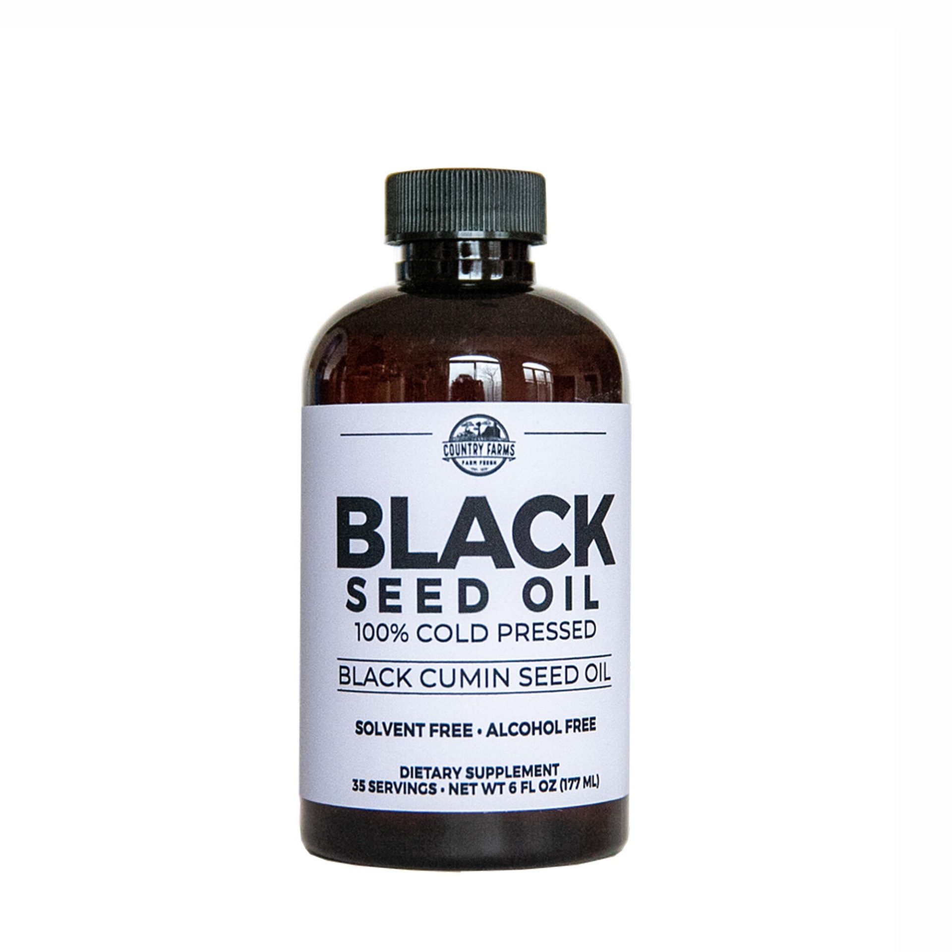 slide 1 of 1, Country Farms Black Seed Oil 100% Cold Pressed, 6 fl oz