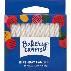 DecoPac White Spiral Candles