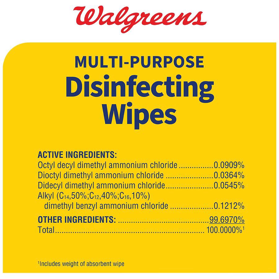slide 4 of 5, Walgreens Disinfectant Wipes, 75 ct x 2 ct
