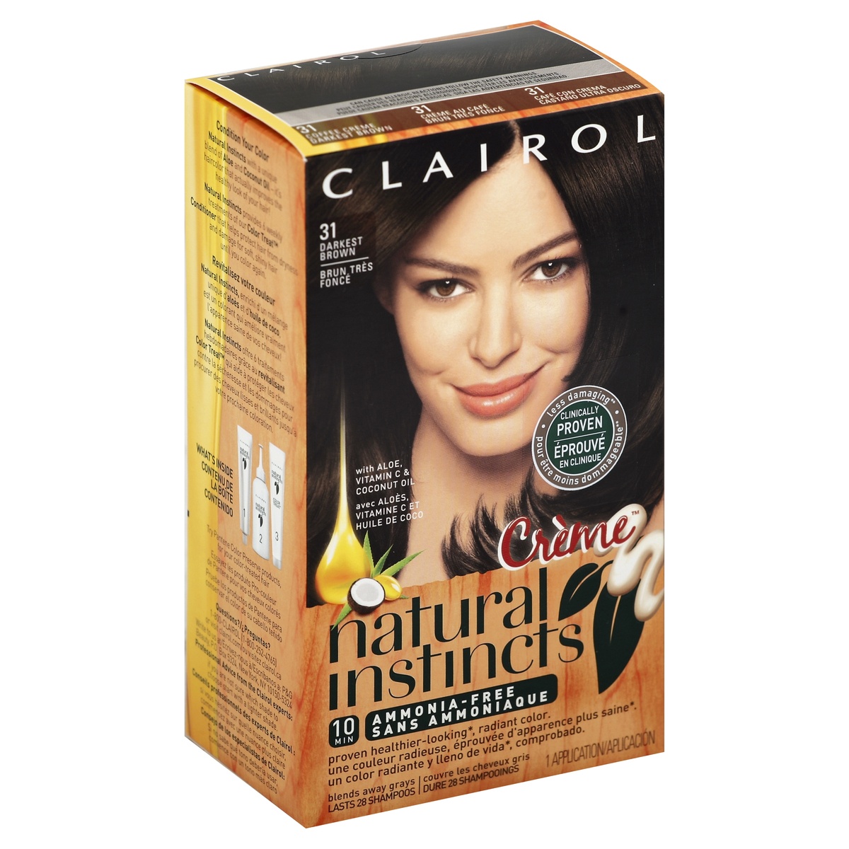 slide 1 of 1, Clairol Natural Instincts Crème Hair Color - Rich Darkest Brown - 1 Kit, 1 ct