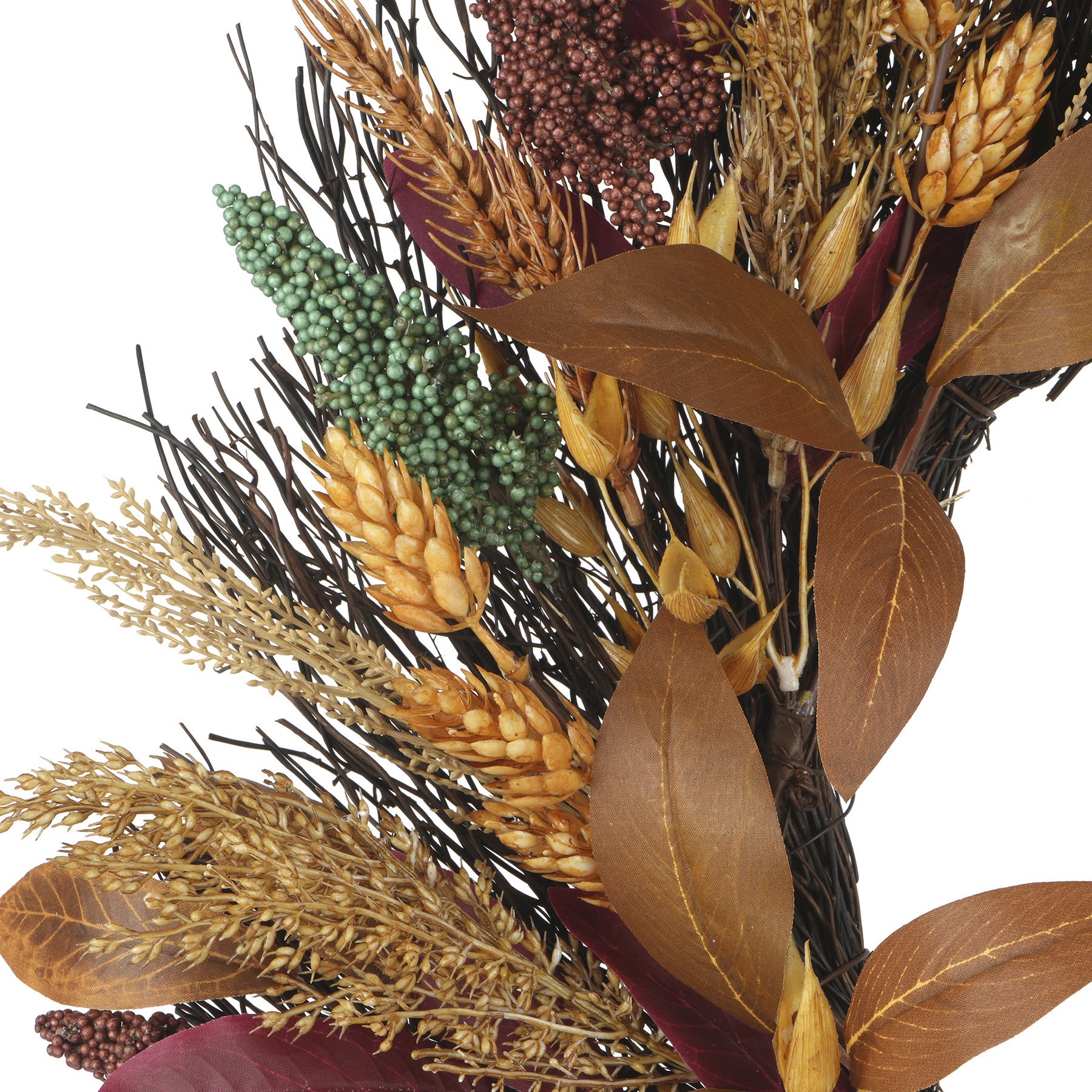 slide 2 of 2, 22" Faux Wheat Wreath By Ashland, 22 in