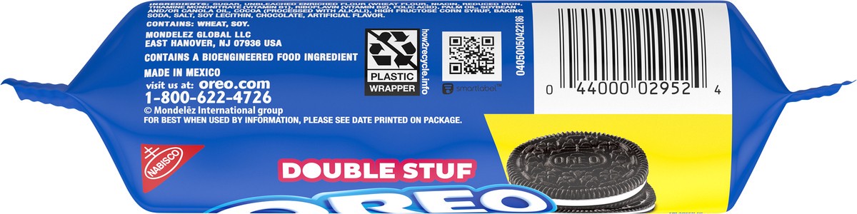 slide 4 of 11, OREO Double Stuf Chocolate Sandwich Cookies, King Size, 4.1 oz Snack Pack (8 Cookies Per Pack), 4.1 oz