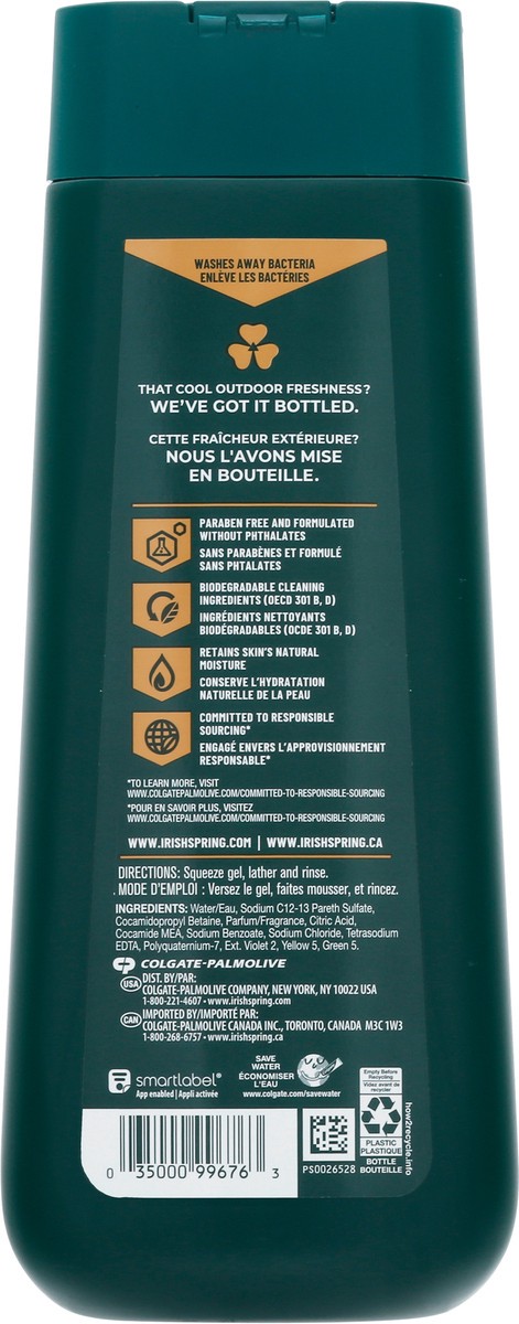 slide 11 of 13, Irish Spring Black Mint Moisturizing Face + Body Wash 20 fl oz, 20 fl oz