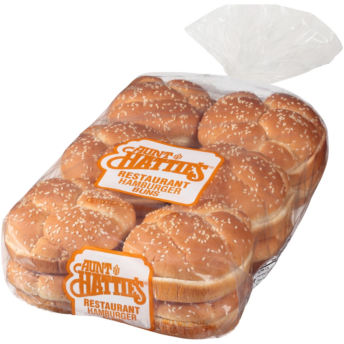 slide 9 of 11, Aunt Hattie's Sesame Seed Hamburger Buns, 12 ct