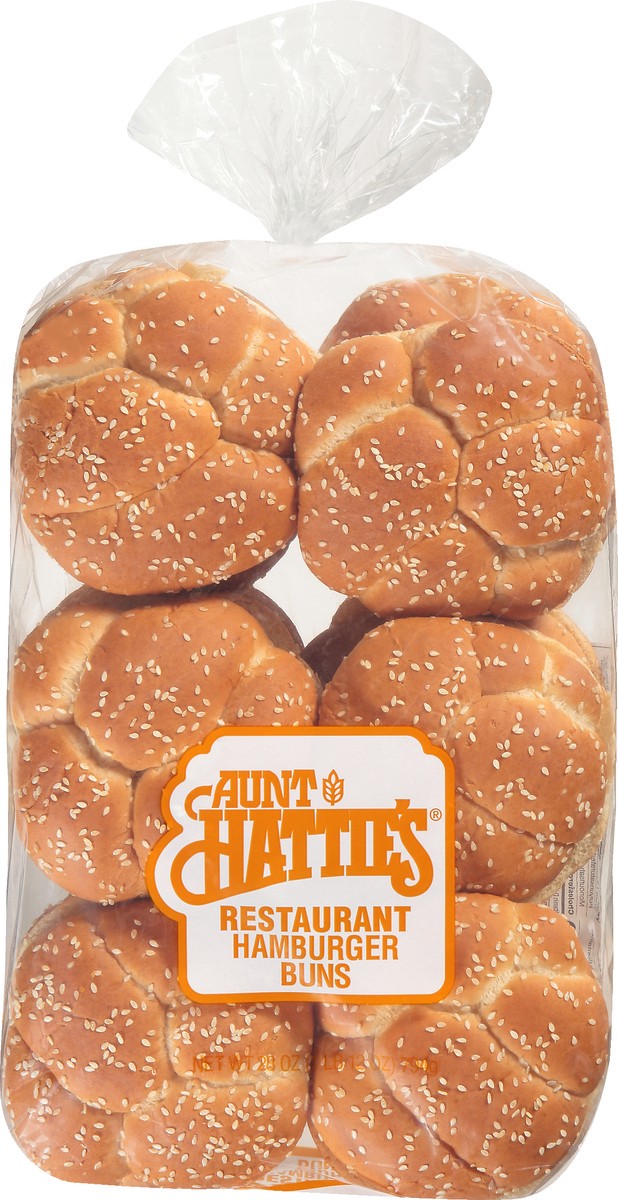 slide 4 of 11, Aunt Hattie's Sesame Seed Hamburger Buns, 12 ct