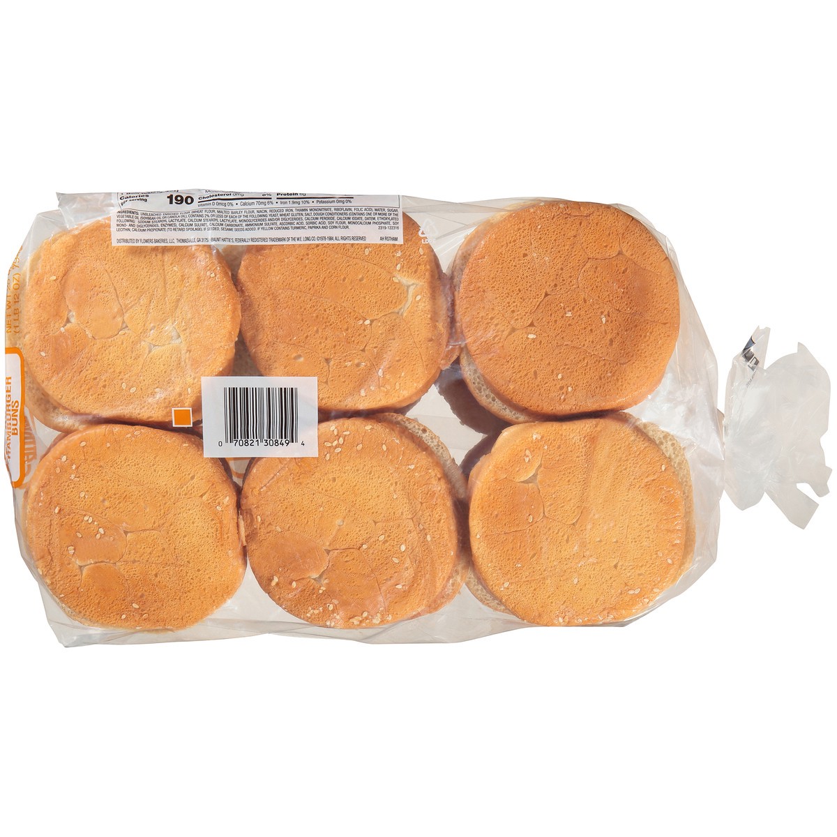 slide 8 of 11, Aunt Hattie's Sesame Seed Hamburger Buns, 12 ct