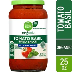 Simple Truth Organic No Sugar Added Tomato Basil Pasta Sauce