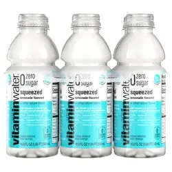 vitaminwater zero sugar squeezed Bottles, 16.9 fl oz, 6 Pack