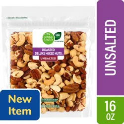 Simple Truth Roasted Deluxe Unsalted Mixed Nuts