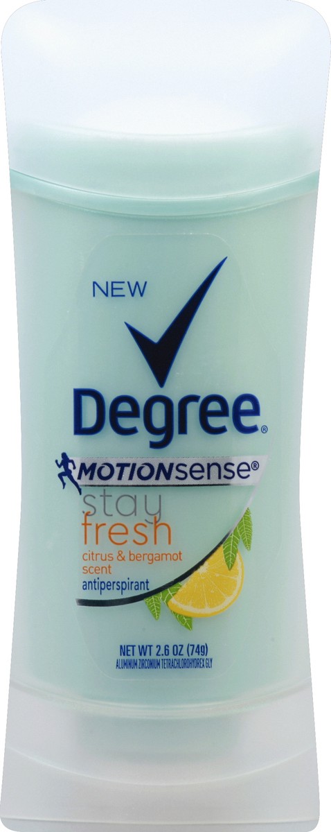 slide 2 of 2, Degree Women Stay Fresh Citrus & Bergamot Antiperspirant Deodorant Stick, 2.6 oz