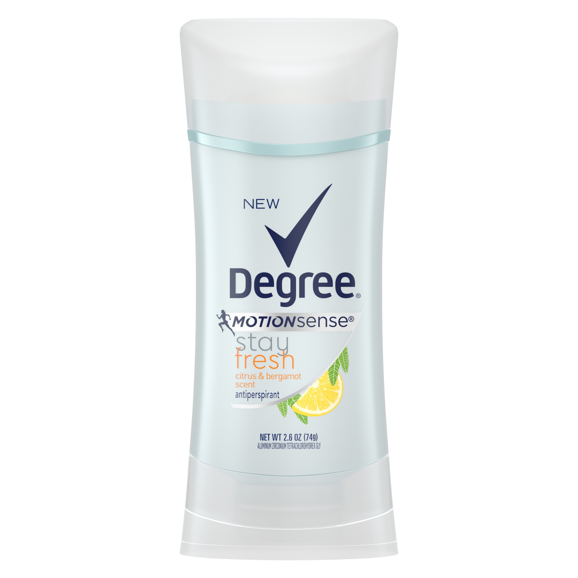 slide 1 of 1, Degree Women Stay Fresh Citrus & Bergamot Antiperspirant Deodorant Stick, 2.6 oz