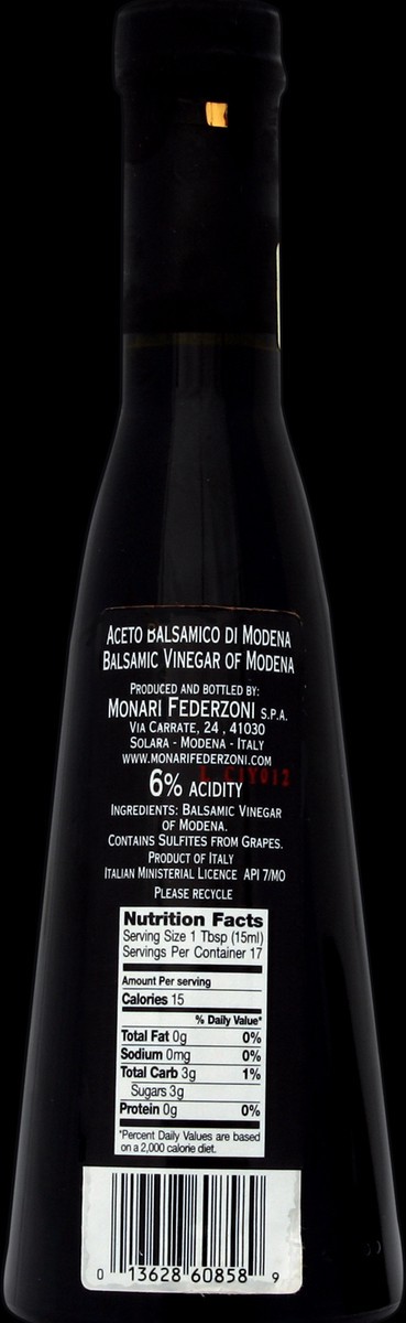 slide 3 of 3, Monari Federzoni Vinegar 8.5 oz, 8.5 oz