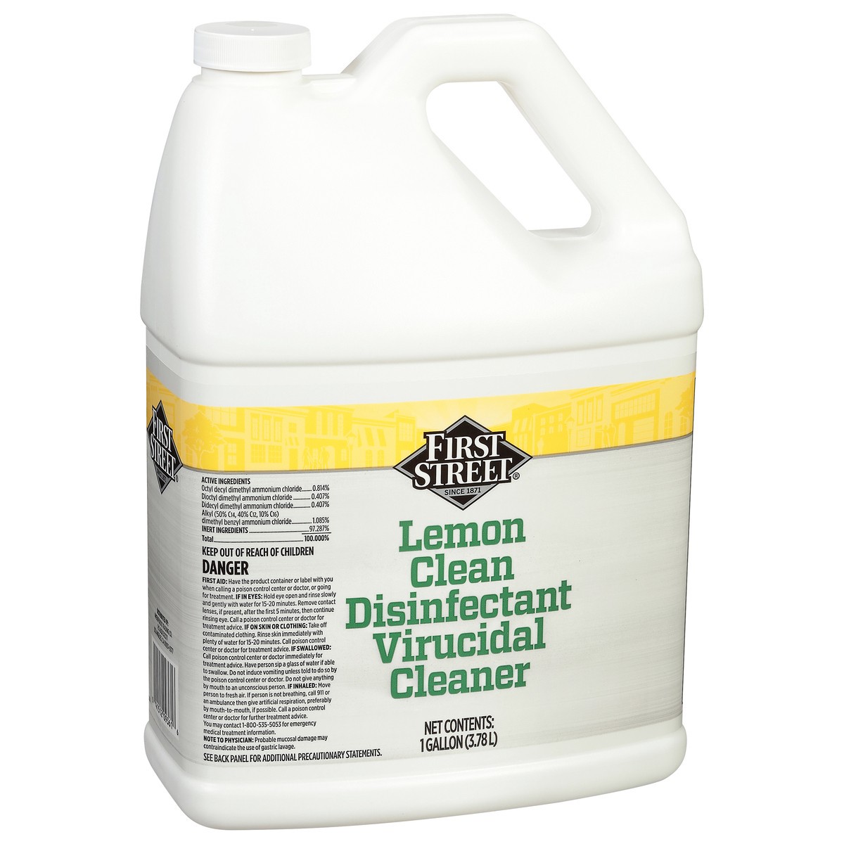 slide 4 of 4, First Street Lemon Cleaner, 1 gal