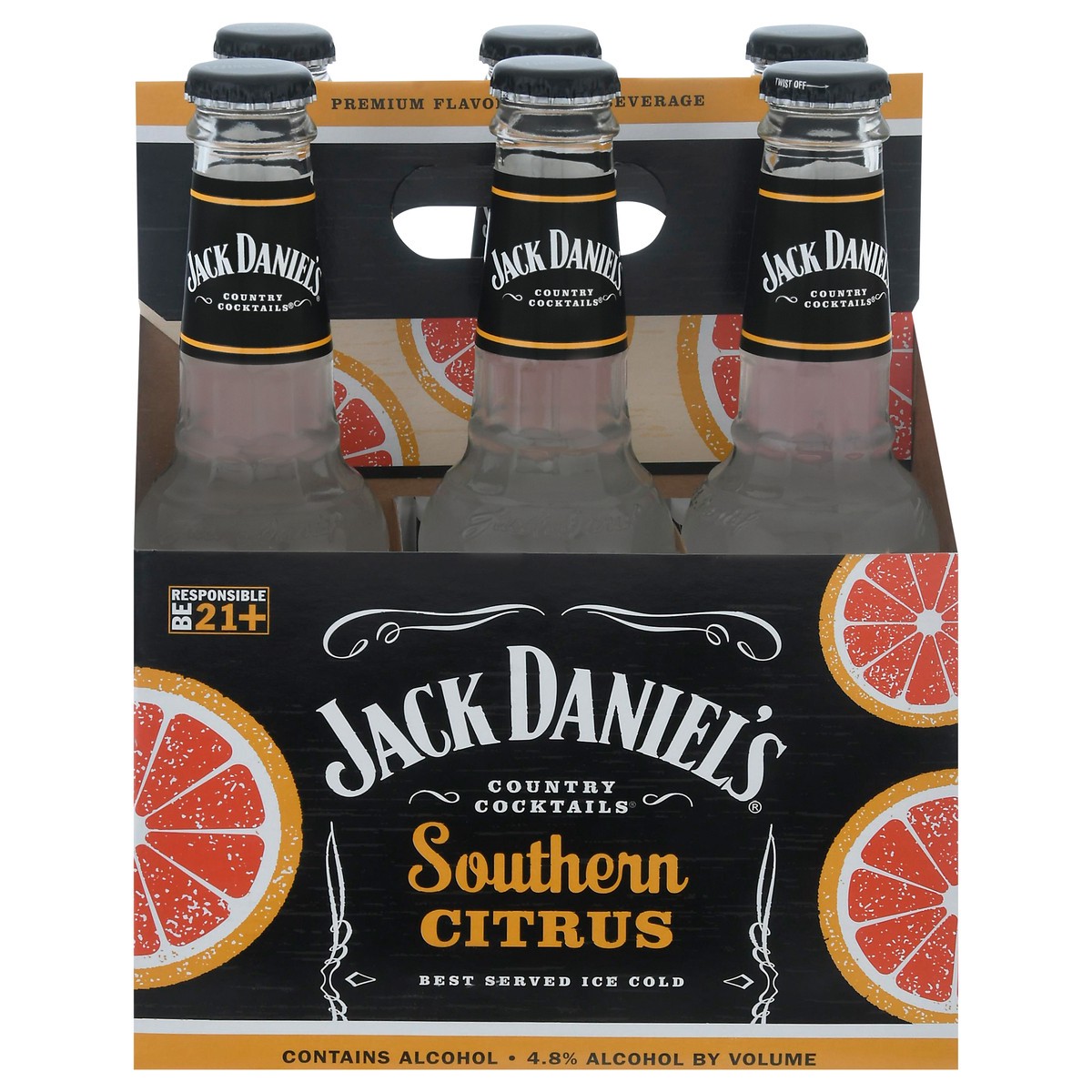 slide 1 of 8, Jack Daniel's Country Cocktails Southern Citrus Country Cocktails 6 - 10 fl oz Bottles, 6 ct