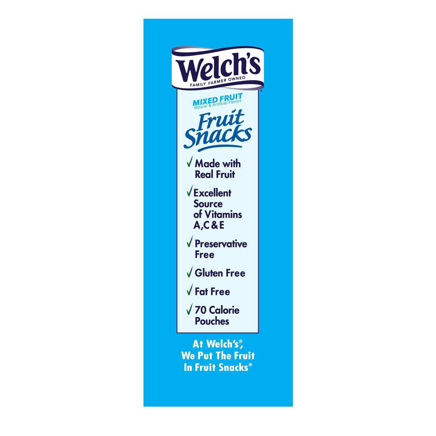 slide 5 of 7, Welch's Mixed Fruit Fruit Snacks Family Size 40 - 0.8 oz Pouches, 40 ct