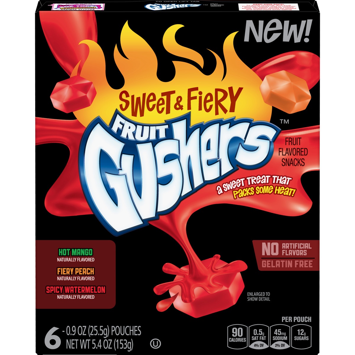 slide 1 of 1, Fruit Gushers Variety Pack Fruit Flavored Snacks, 6 ct; 0.9 oz