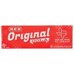 H-E-B Original Cola - 12 ct; 12 fl oz