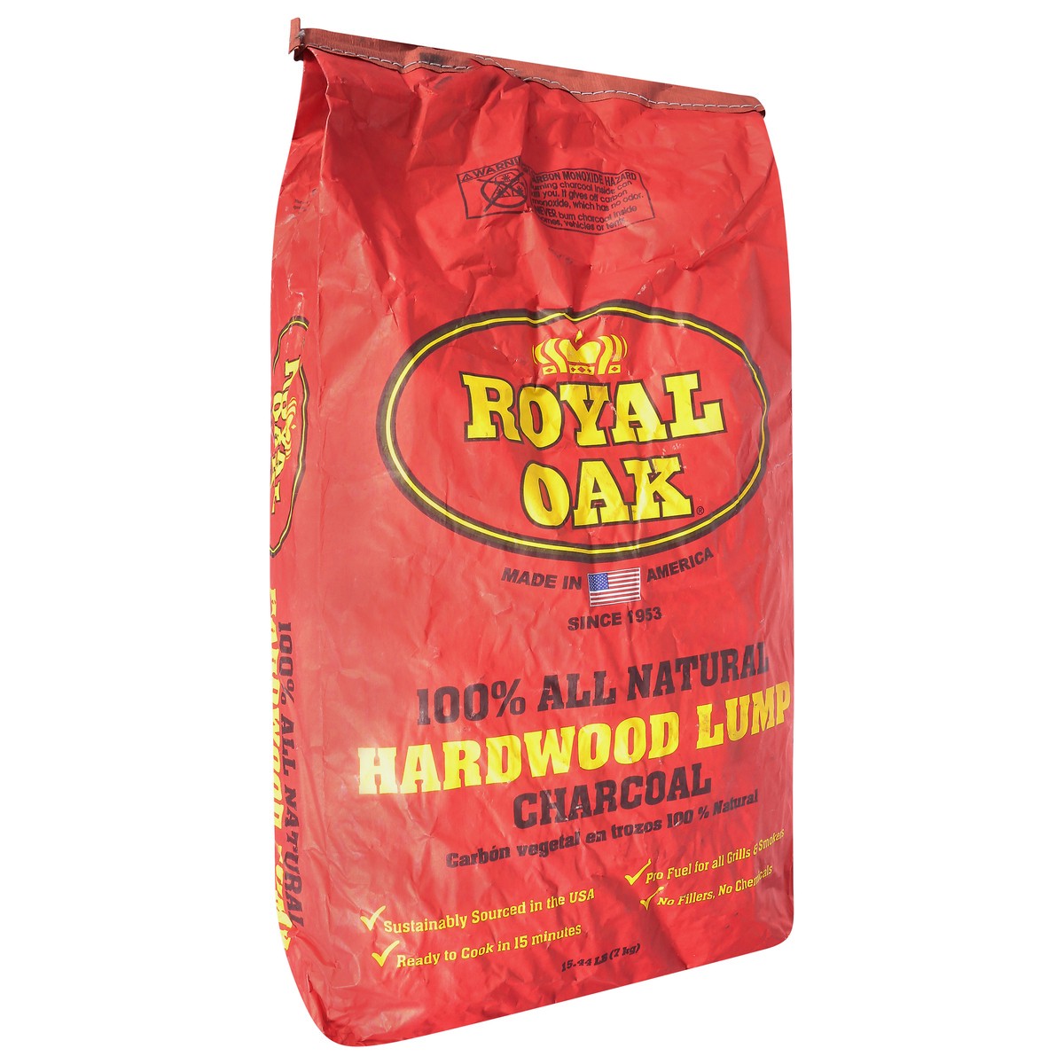 slide 8 of 9, Royal Oak 100% Natural Hardwood Charcoal 15.44 lb, 15.44 lb