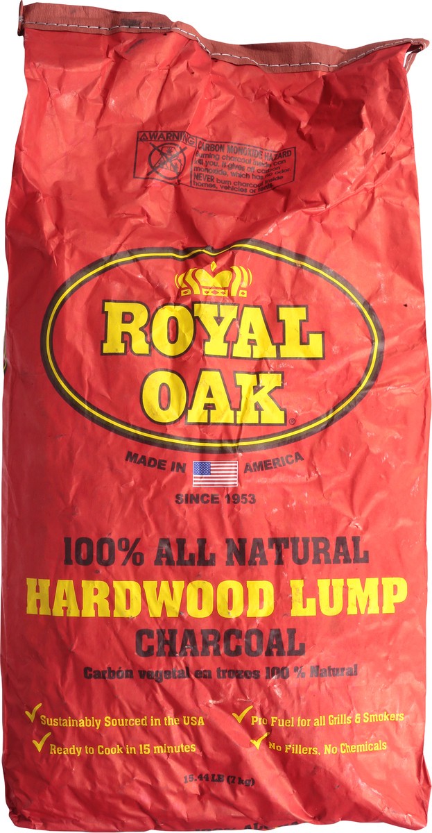 slide 9 of 9, Royal Oak 100% Natural Hardwood Charcoal 15.44 lb, 15.44 lb