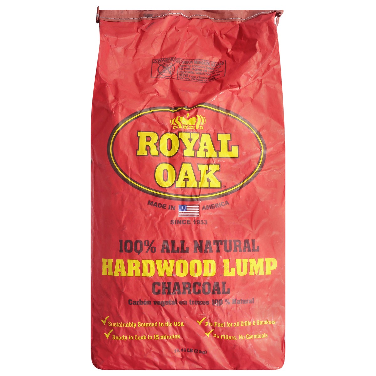 slide 4 of 9, Royal Oak 100% Natural Hardwood Charcoal 15.44 lb, 15.44 lb