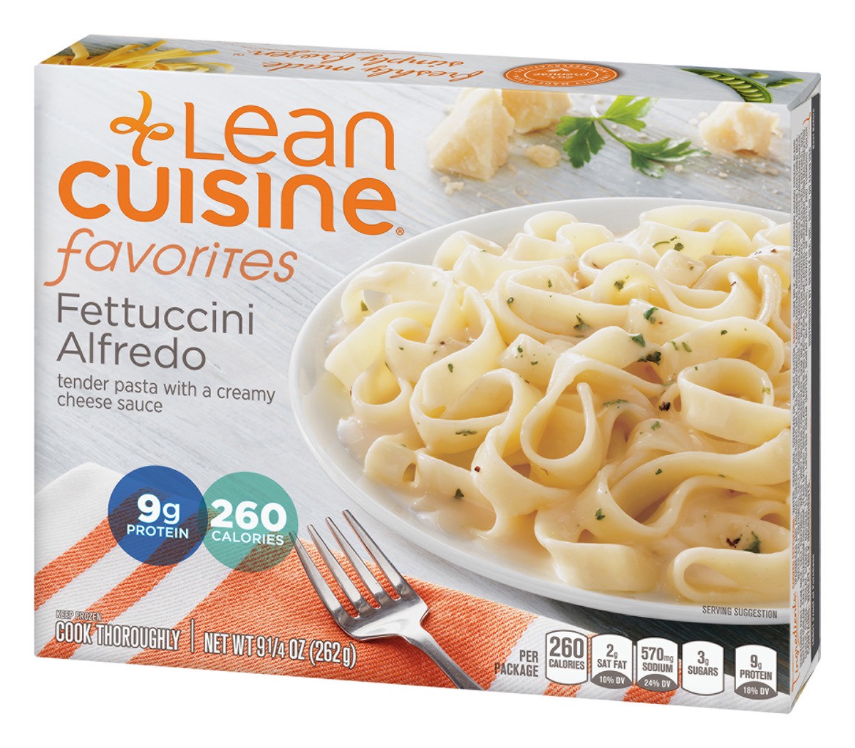 slide 3 of 13, Lean Cuisine Frozen Meal Fettuccine Alfredo, Comfort Cravings Microwave Meal, Pasta Dinner, Frozen Dinner for One, 9.25 oz
