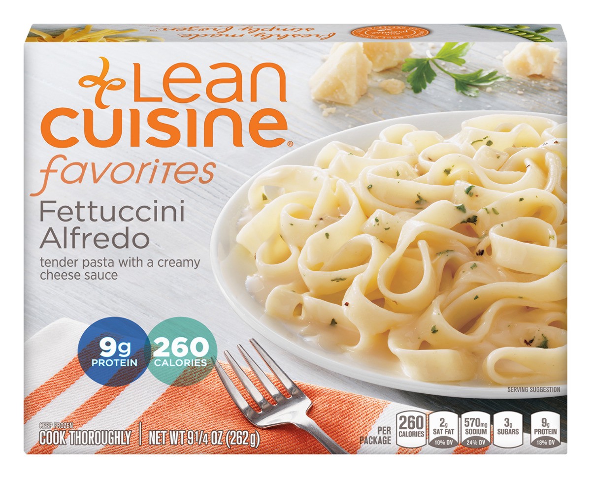 slide 1 of 13, Lean Cuisine Frozen Meal Fettuccine Alfredo, Comfort Cravings Microwave Meal, Pasta Dinner, Frozen Dinner for One, 9.25 oz