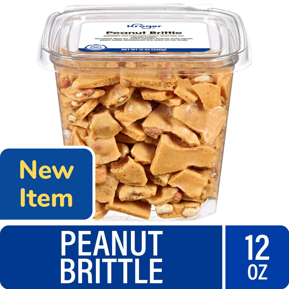 slide 1 of 1, Kroger® Peanut Brittle, 12 oz