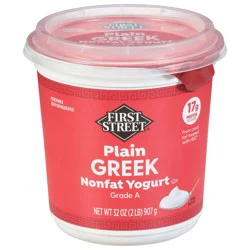 First Street Non Fat Plain Greek Yogurt