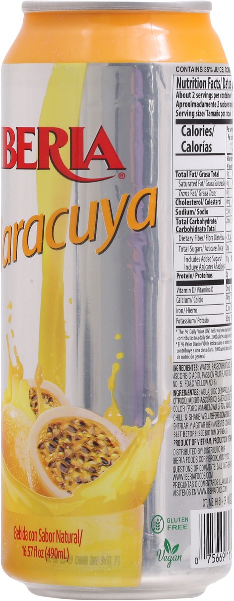 slide 5 of 9, Iberia Passion Fruit Juice Drink - 16.57 fl oz, 16.57 fl oz