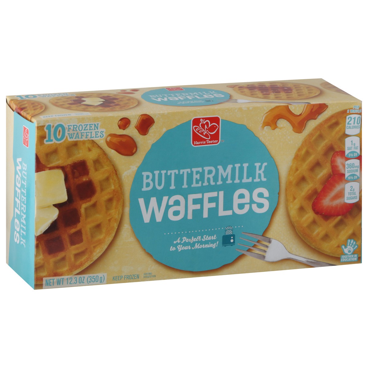slide 3 of 9, Harris Teeter Buttermilk Waffles, 10 ct