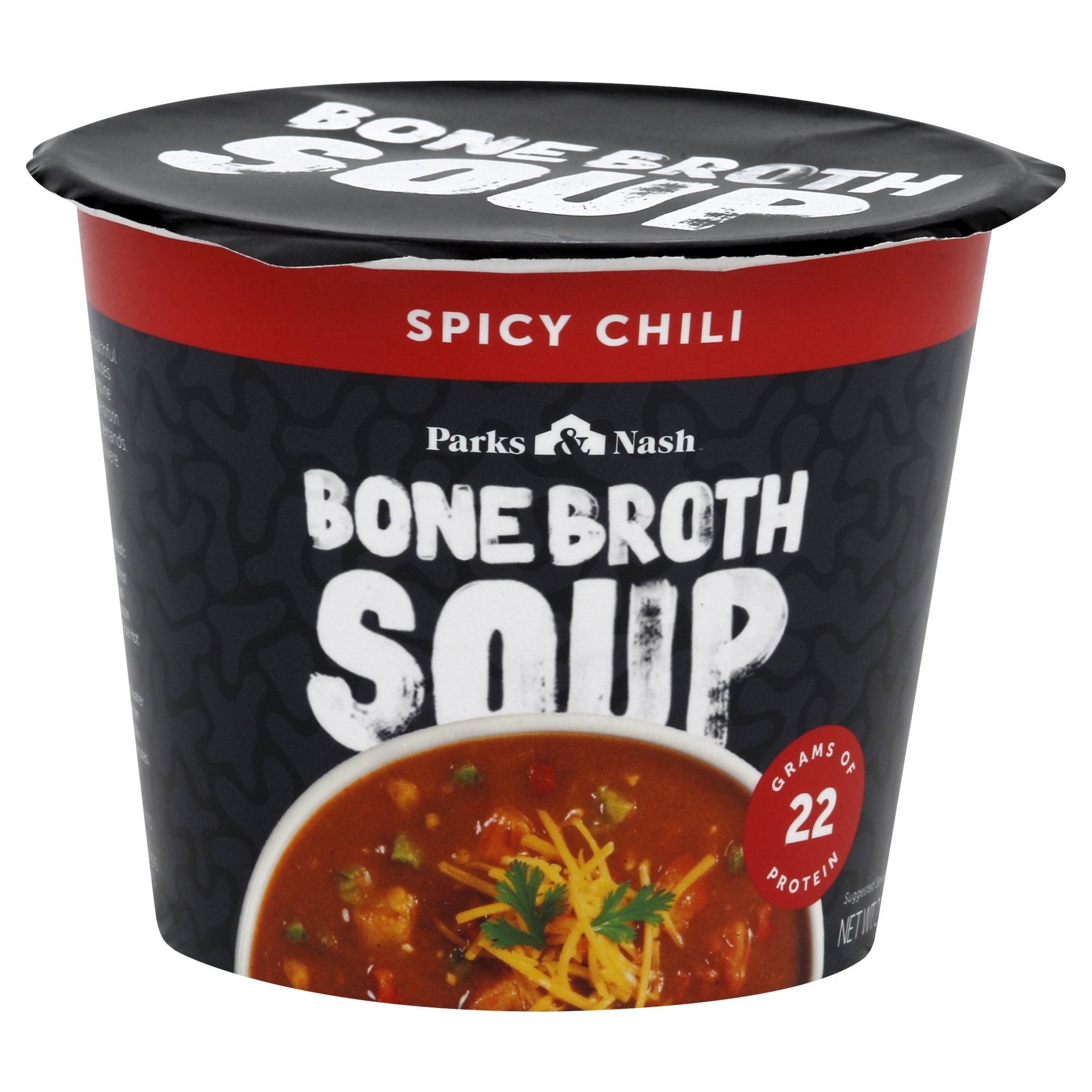slide 1 of 1, Park & Nash Bone Broth Spicy Chili Soup, 2.18 oz